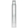 Paniers à gabions arqués 8 pcs 400x30x160/180 cm Fer galvanisé