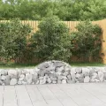 Paniers à gabions arqués 25 pcs 200x30x40/60 cm Fer galvanisé