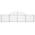 Paniers à gabions arqués 25 pcs 200x30x40/60 cm Fer galvanisé