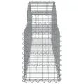 Paniers à gabions arqués 25 pcs 200x30x40/60 cm Fer galvanisé
