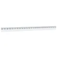 Rail de montage argenté 1 m acier inoxydable