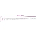 Rail de montage argenté 1 m acier inoxydable