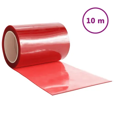 Rideau de porte rouge 300 mmx2,6 mm 10 m PVC 2