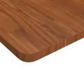Dessus de table carré Marron foncé70x70x2,5cm Bois chêne traité