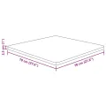 Dessus de table carré Marron foncé70x70x2,5cm Bois chêne traité