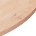 Dessus de table rond Ø70x2,5 cm Bois de chêne massif non traité