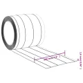 Rideau de porte transparent 200 mmx1,6 mm 25 m PVC