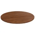 Dessus de table rond Marron foncé Ø50x1,5cm Chêne massif traité
