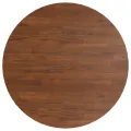 Dessus de table rond Marron foncé Ø50x1,5cm Chêne massif traité