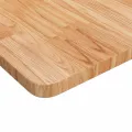 Dessus de table carré Marron clair60x60x2,5cm Bois chêne traité