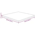 Dessus de table carré Marron clair60x60x2,5cm Bois chêne traité