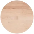 Dessus de table rond Ø50x1,5 cm Bois de chêne massif non traité