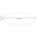 Dessus de table rond Marron clair Ø40x1,5 cm Bois chêne traité
