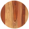 Dessus de table bois massif d'acacia rond 15-16 mm 50 cm