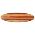 Dessus de table bois massif d'acacia rond 15-16 mm 50 cm