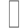 Portant de bois de chauffage Noir mat 80x28x222 cm Acier