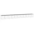 Poulailler avec toit anthracite 1003x98x90 cm acier galvanisé