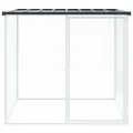 Poulailler avec toit anthracite 103x98x90 cm acier galvanisé