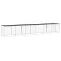 Poulailler avec toit anthracite 603x98x90 cm acier galvanisé