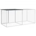 Poulailler avec toit anthracite 203x98x90 cm acier galvanisé