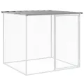 Poulailler avec toit gris clair 803x98x90 cm acier galvanisé