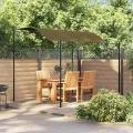 Auvent de parasol 3x2,4 m Taupe 180 g/m²