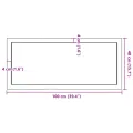 Dessus de table bois massif traité bordure assortie
