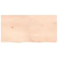 Dessus de table 120x60x(2-4) cm bois de chêne massif non traité