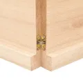 Dessus de table 120x60x(2-4) cm bois de chêne massif non traité