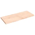 Dessus de table 120x50x(2-4) cm bois de chêne massif non traité