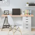 Dessus de table 140x60x(2-6) cm bois de chêne massif non traité
