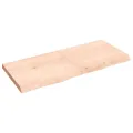 Dessus de table 140x60x(2-6) cm bois de chêne massif non traité