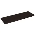 Dessus de table marron foncé bois chêne massif traité