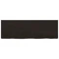 Dessus de table marron foncé bois chêne massif traité