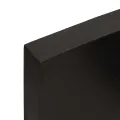 Dessus de table marron foncé bois chêne massif traité