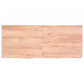 Dessus de table marron clair bois chêne massif traité