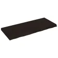 Dessus de table marron foncé bois chêne massif traité