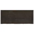 Dessus de table marron foncé bois chêne massif traité