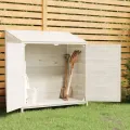 Remise de jardin Blanc 102x52x112 cm Bois de sapin solide