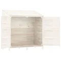 Remise de jardin Blanc 102x52x112 cm Bois de sapin solide