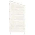 Remise de jardin Blanc 102x52x112 cm Bois de sapin solide