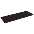 Dessus de table marron foncé bois chêne massif traité