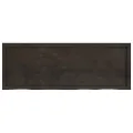 Dessus de table marron foncé bois chêne massif traité