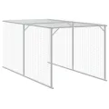 Poulailler avec cour anthracite 117x1017x123 cm acier galvanisé