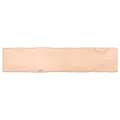 Dessus de table bois massif non traité bordure assortie