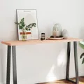 Dessus de table bois massif non traité bordure assortie