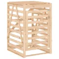 Abri pour poubelle triple sur roulettes bois massif de pin