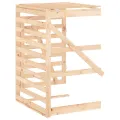 Extension d'abri pour poubelle sur roulettes bois massif pin