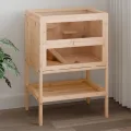 Cage à hamster 55x40x80 cm bois massif de sapin
