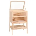 Cage à hamster 55x40x80 cm bois massif de sapin